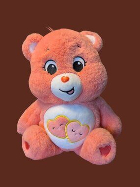 Care Bears 14" Love-A-Lot Bear Pink Hearts Basic Fun 2021 Plush